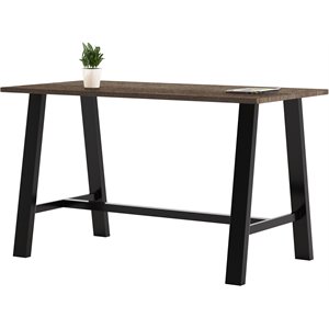 KFI Midtown 3.5 x 6 FT Conference Table - Studio Teak - Bistro Height
