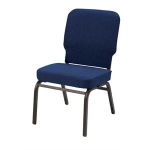KFI Big and Tall Armless Guest Chair - Tested for 500 lbs - Navy