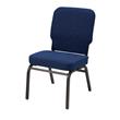 KFI Big and Tall Armless Guest Chair - Tested for 500 lbs - Navy