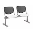 KFI KOOL 2 Seats Reception Bench - Black Backs - White Seats