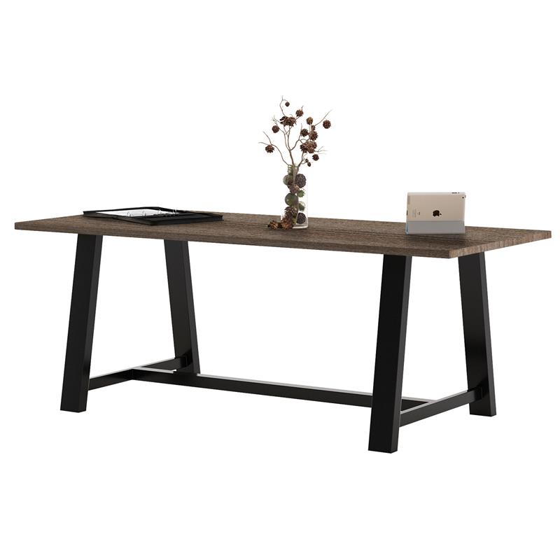 KFI Midtown 3 x 7 FT Conference Table - Studio Teak - Standard Height