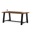 KFI Midtown 3 x 7 FT Conference Table - Walnut - Standard Height