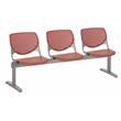 KFI KOOL 3 Seats Reception Bench - Coral Seats & Back