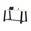 KFI Midtown 3 x 7 FT Conference Table - Designer White - Standard Height