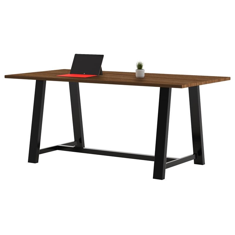 KFI Midtown 3.5 x 7 FT Conference Table - Walnut - Standard Height