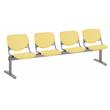 KFI KOOL Polyurethane 4 Seat Reception Bench in Yellow Finish