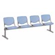 KFI KOOL 4 Seat Reception Bench - Peri Blue Seats & Backs