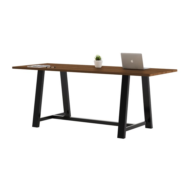 KFI Midtown 3.5 x 8 FT Conference Table - Walnut - Standard Height