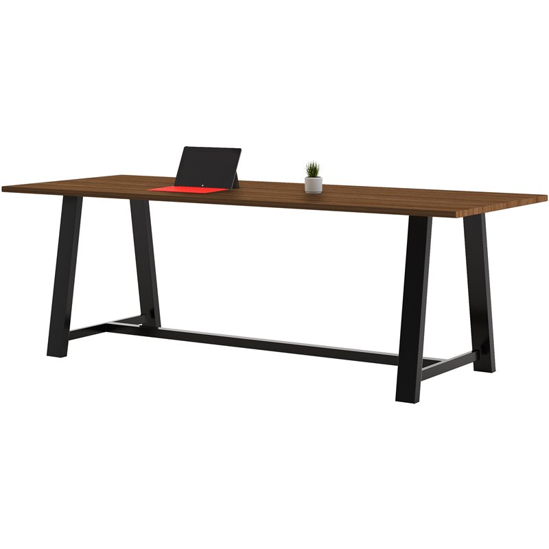 KFI Midtown 3.5 x 9 FT Conference Table - Walnut - Standard Height