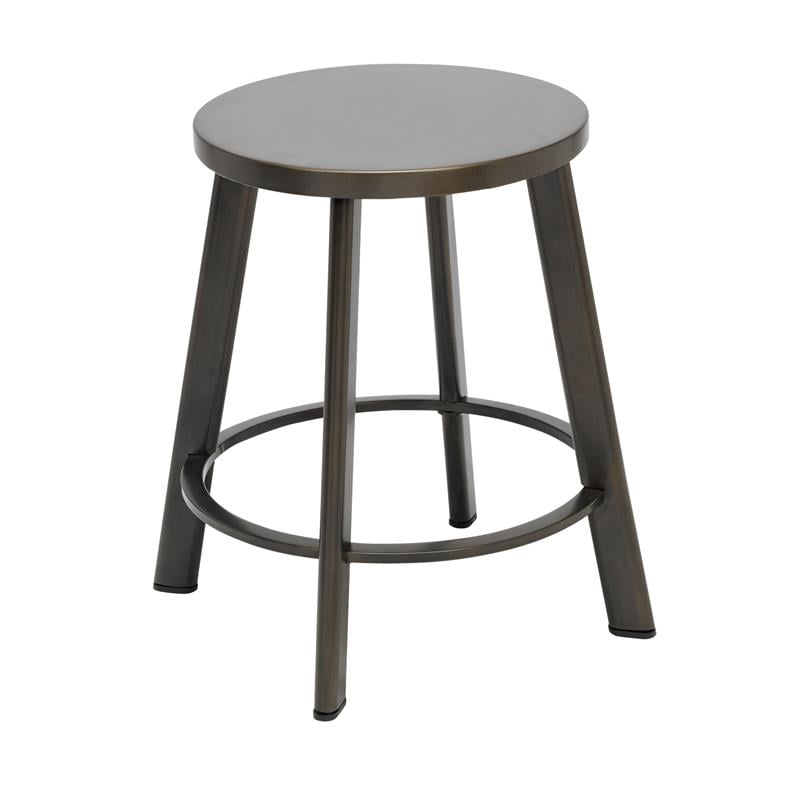 KFI Metal Metro 18in H Stool - Steel Seat