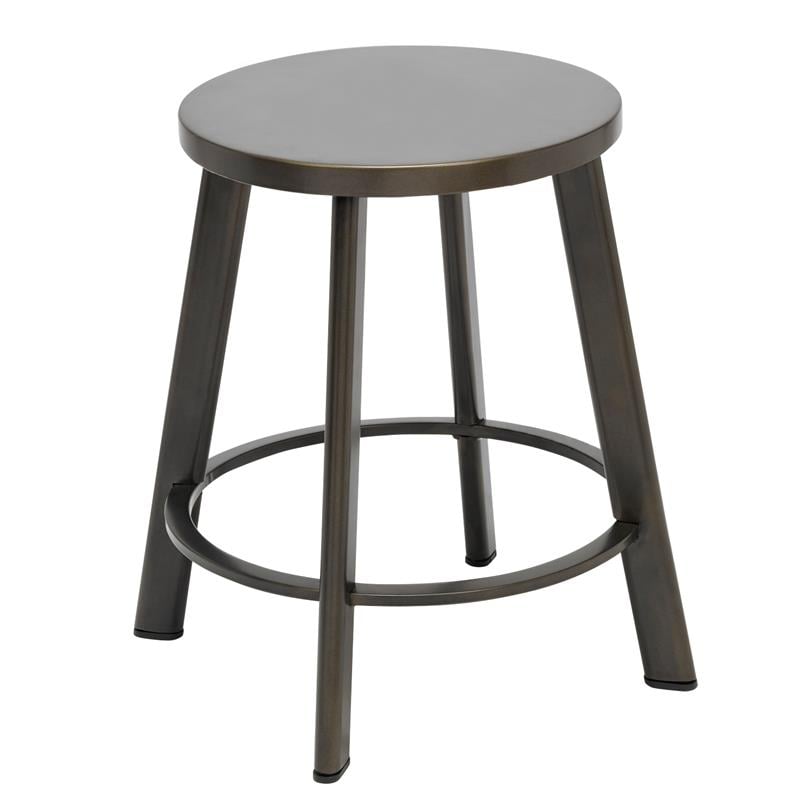 KFI Metal Metro 18in H Stool - Steel Seat