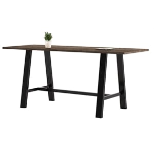 KFI Midtown 3 x 8 FT Conference Table - Studio Teak - Bistro Height