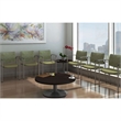 KFI Evolve Guest Chair - Arms - Navy fabric - Chocolate Back