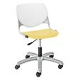 KFI KOOL Computer Chair - White Back - Yellow Seat