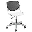 KFI KOOL Computer Chair - Black Back - White Seat