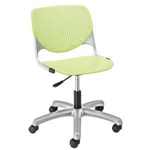 KFI Furniture KOOL 20&quot Polypropylene Plastic Computer Chair in Lime Green