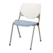 KFI KOOL Stack Chair - White Back - Sky Blue Seat