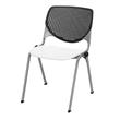 KFI KOOL Stack Chair - Black Back - White Seat