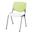 KFI KOOL Stack Chair - Lime Green Back - White Seat