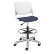 KFI KOOL Drafting Stool - Grape Vinyl Upholstered Seat