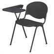 KFI Polypropylene Stacking School Chair - Right Writing Tablet - Charcoal