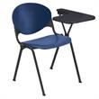 KFI Polypropylene Stacking School Chair - Left Writing Tablet - Navy