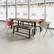 KFI Studios Midtown Dining Bench - Barnwood