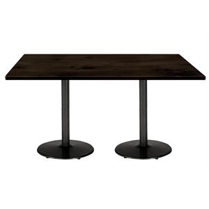 KFI Urban Loft 30&quot x 72&quot Conference Table - Espresso - Black Base - Standard