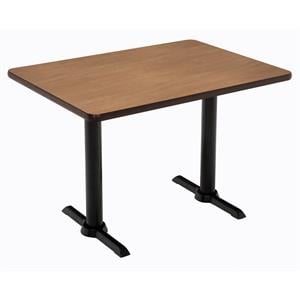 KFI Mode 30&quot x 48&quot Conference Table - Cherry - Black T Base - Bistro Height