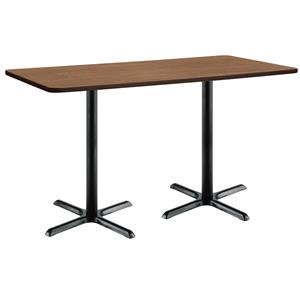 KFI Mode 36&quot x 72&quot Conference Table - Cherry - Black X Base - Bistro Height