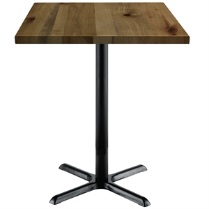 KFI Urban Loft 30&quot Square Vintage Wood Bistro Table Natural