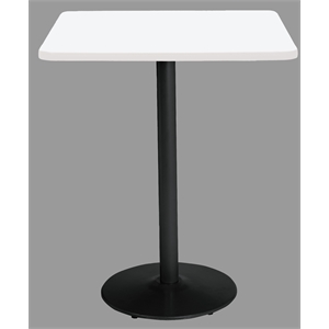 KFI Mode 30&quot Square Top Breakroom Table - White - Engineered Wood