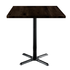 KFI Urban Loft 36&quotW Square Vintage Wood Bistro Table Espresso