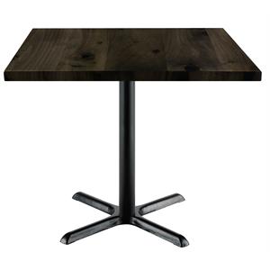 KFI Urban Loft 36&quotW Square Vintage Wood Breakroom Table Barnwood
