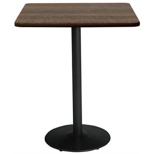 KFI Mode 36&quot Square Top Breakroom Table Teak (Cinnamon) Bistro Height