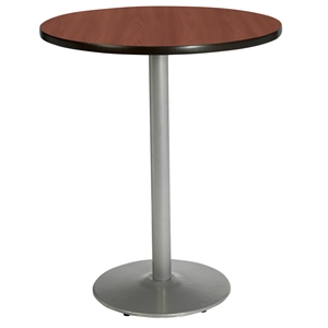 KFI Dark Mahogany 42in Breakroom Table - Dark Mahogany - Engineered Wood