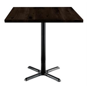 KFI Urban Loft 42&quot Square Vintage Wood Bistro Table Espresso