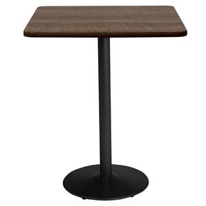 KFI Mode 42&quot Square Top Breakroom Table Teak (Cinnamon) Bistro Height