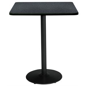 KFI 42&quot Square Breakroom Table with Graphite (Charcoal) Bistro Height