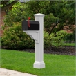 Mayne Manchester Weatherproof Traditional Plastic Mail Post in White