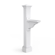 Mayne Manchester Weatherproof Traditional Plastic Mail Post in White
