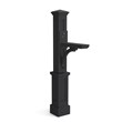 Mayne Newport Plus Weatherproof Traditional Plastic Mail Post in Black