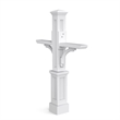 Mayne Newport Plus Double Traditional Plastic Mail Post in White