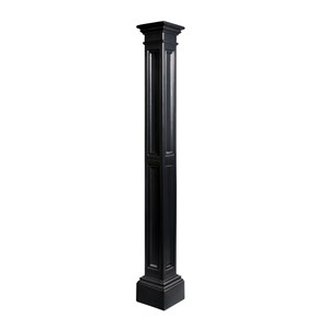 Mayne Liberty Traditional Plastic Lamp Post without Mount in Black