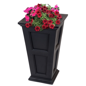 Mayne Fairfield 40&quot Tall Traditional Plastic Planter in Black