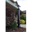 Mayne Signature Traditional Plastic Lamp Post with Mount in Black