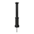 Mayne Signature Traditional Plastic Lamp Post with Mount in Black