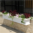 Mayne Yorkshire 7ft Weatherproof Traditional Plastic Window Box in White