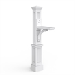 Mayne Newport Plus Weatherproof Traditional Plastic Mail Post in White