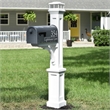 Mayne Newport Plus Weatherproof Traditional Plastic Mail Post in White